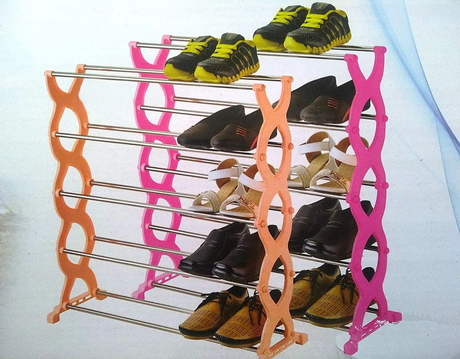 0520 Stackable 5 Layer Folding Shoe Rack