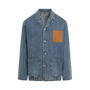 Anagram Workwear Jacket in Blue Jeans Chine