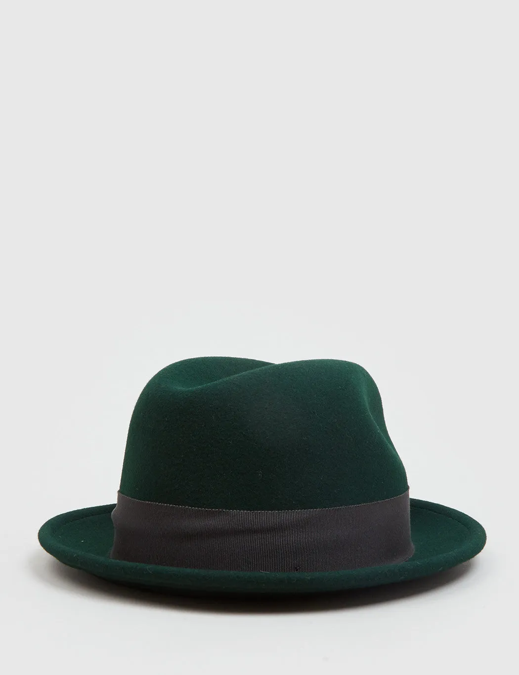 Bailey Tino Felt Crushable Trilby Hat (Wool) - Hemlock Green