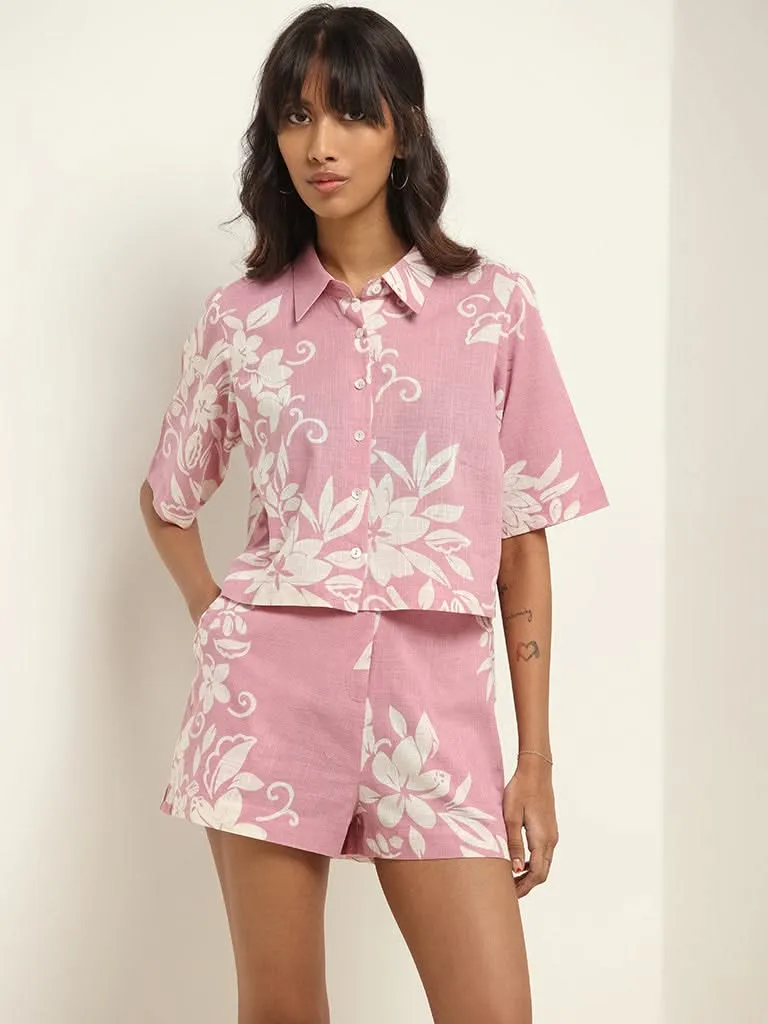 Bombay Paisley Lilac Printed Cotton Shirt