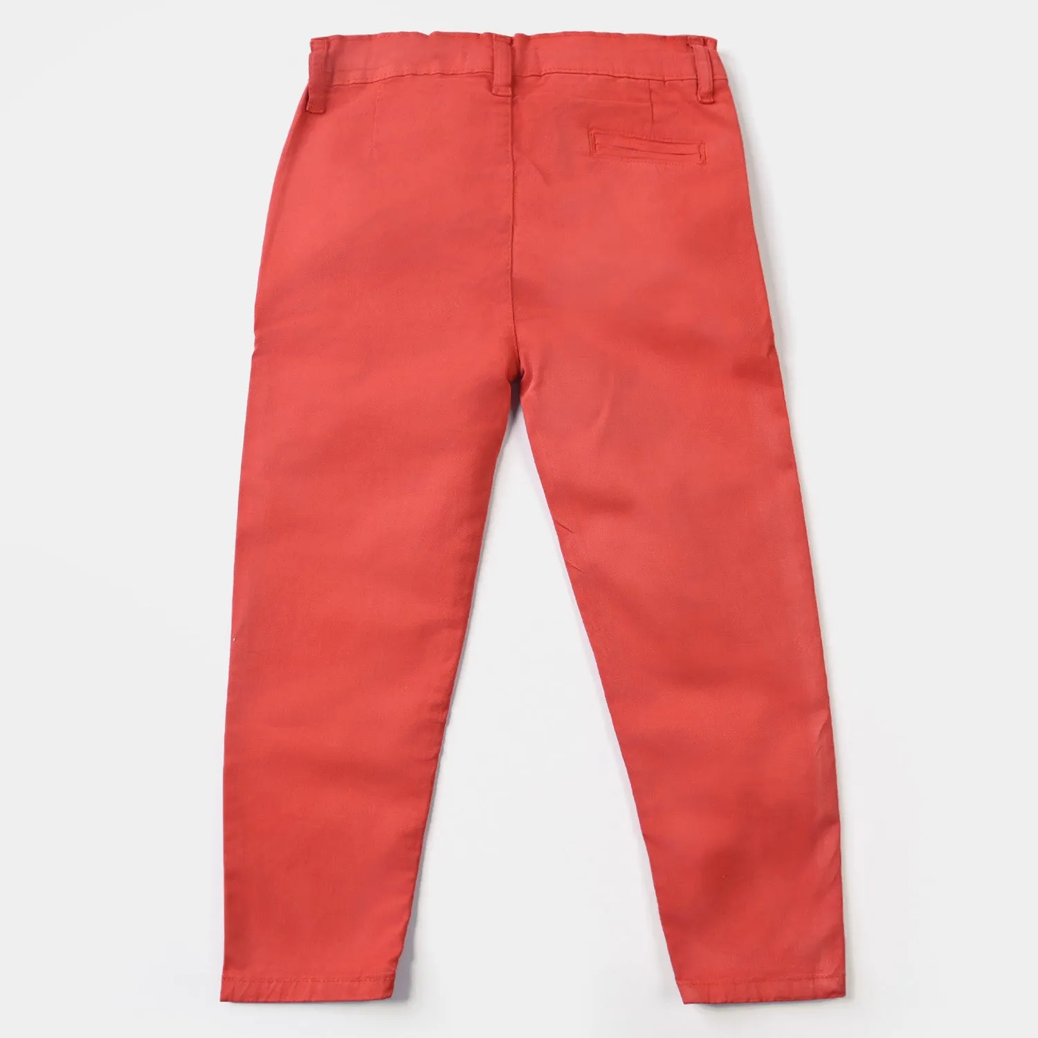 Boys Cotton Pant Solid Red