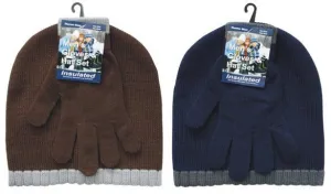 boys hat and glove set Case of 120