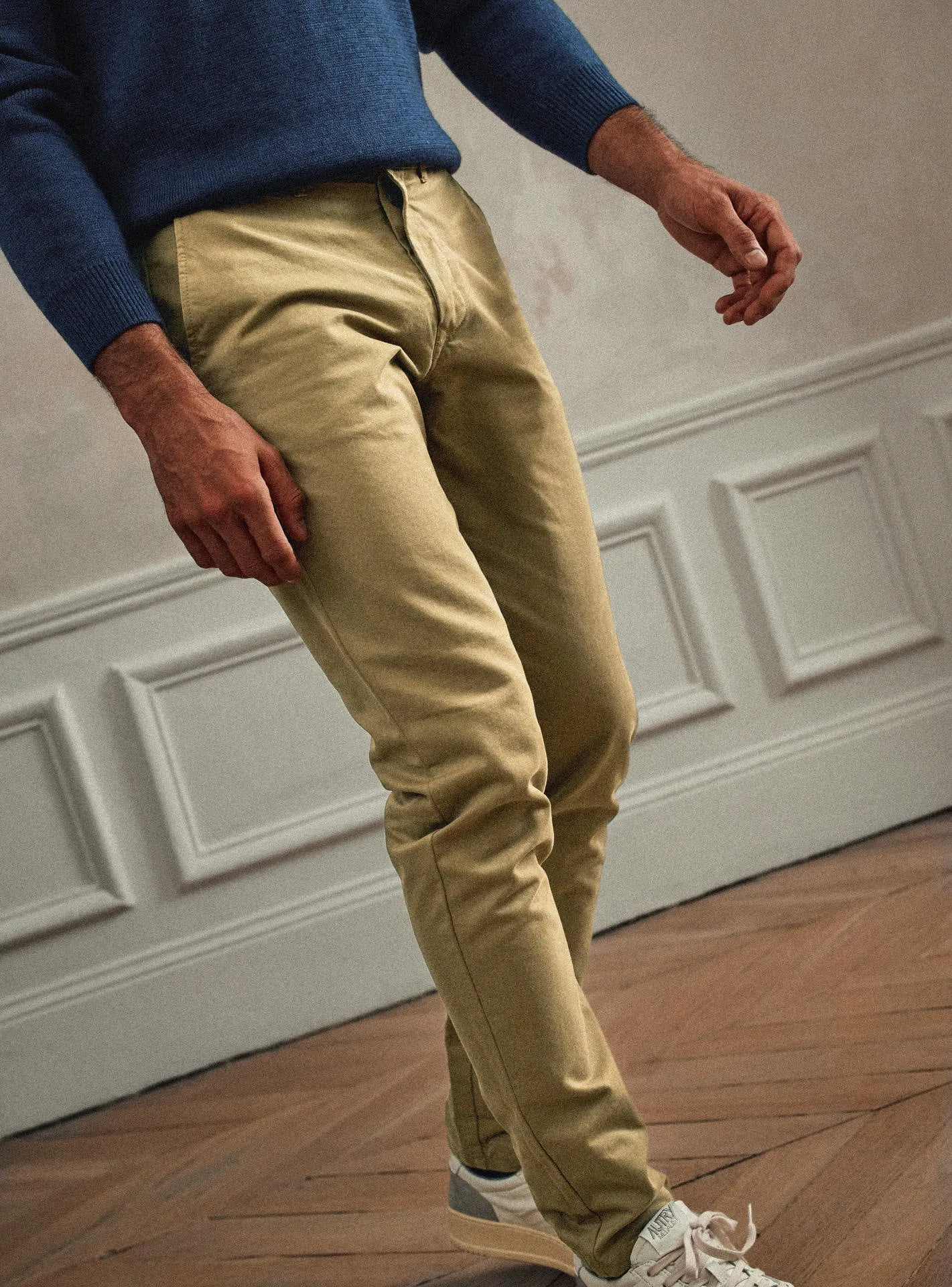 Chino Ajusté Charles Sienna Beige