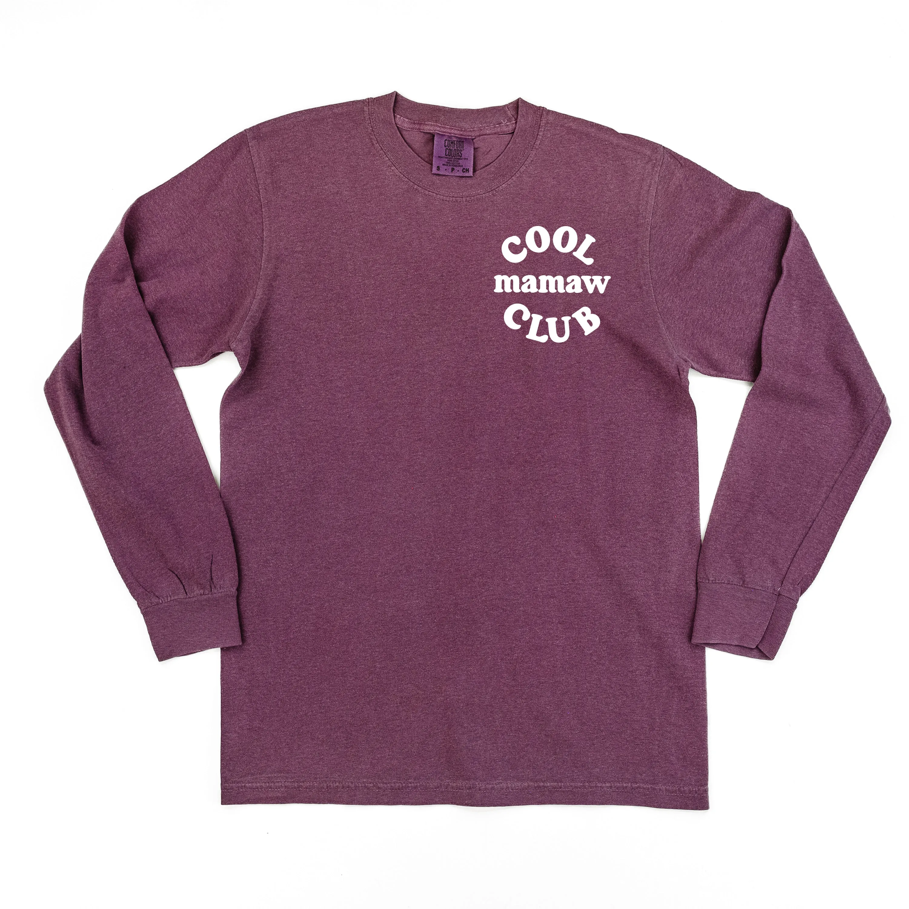 COOL Mamaw CLUB - Pocket Design - LONG SLEEVE COMFORT COLORS TEE