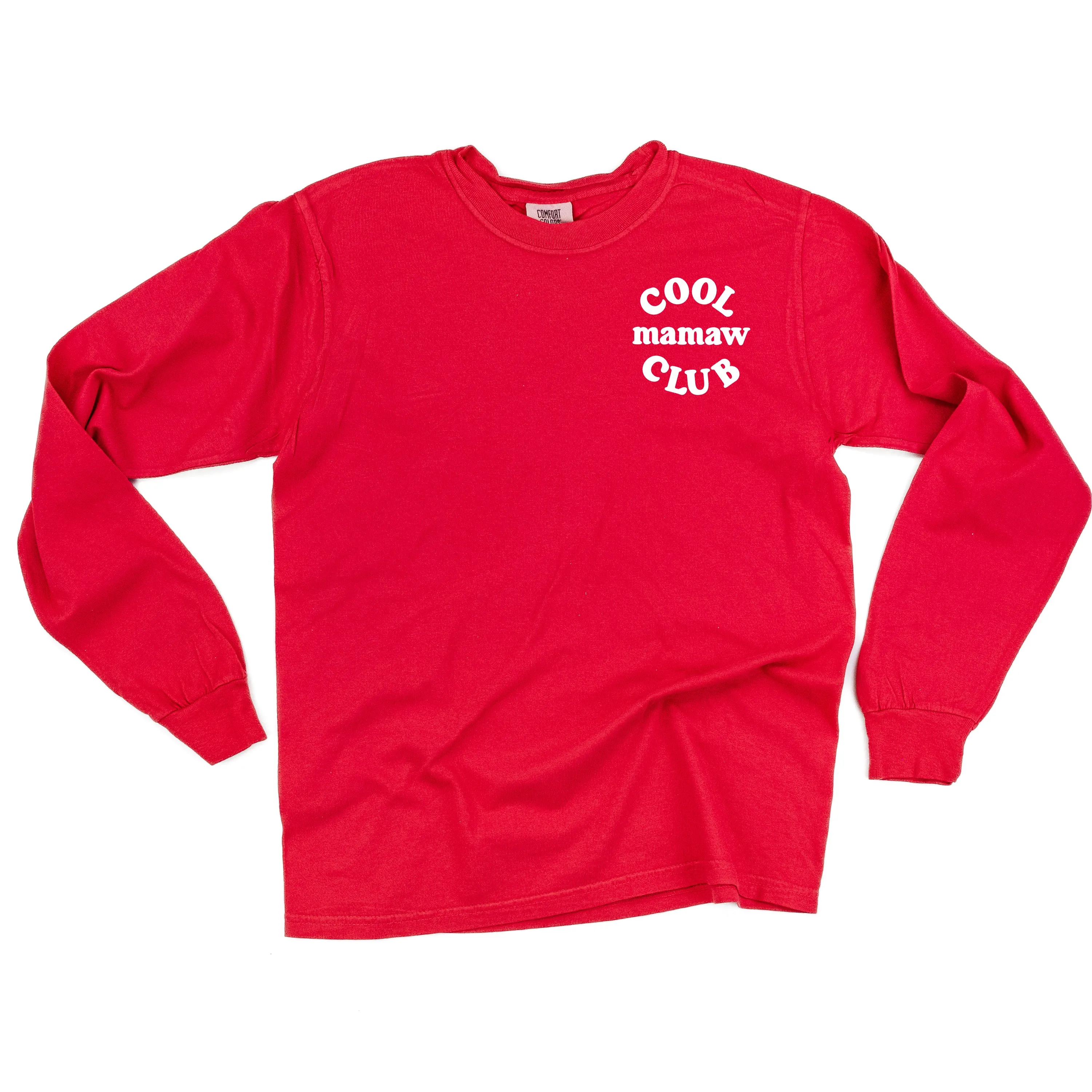 COOL Mamaw CLUB - Pocket Design - LONG SLEEVE COMFORT COLORS TEE