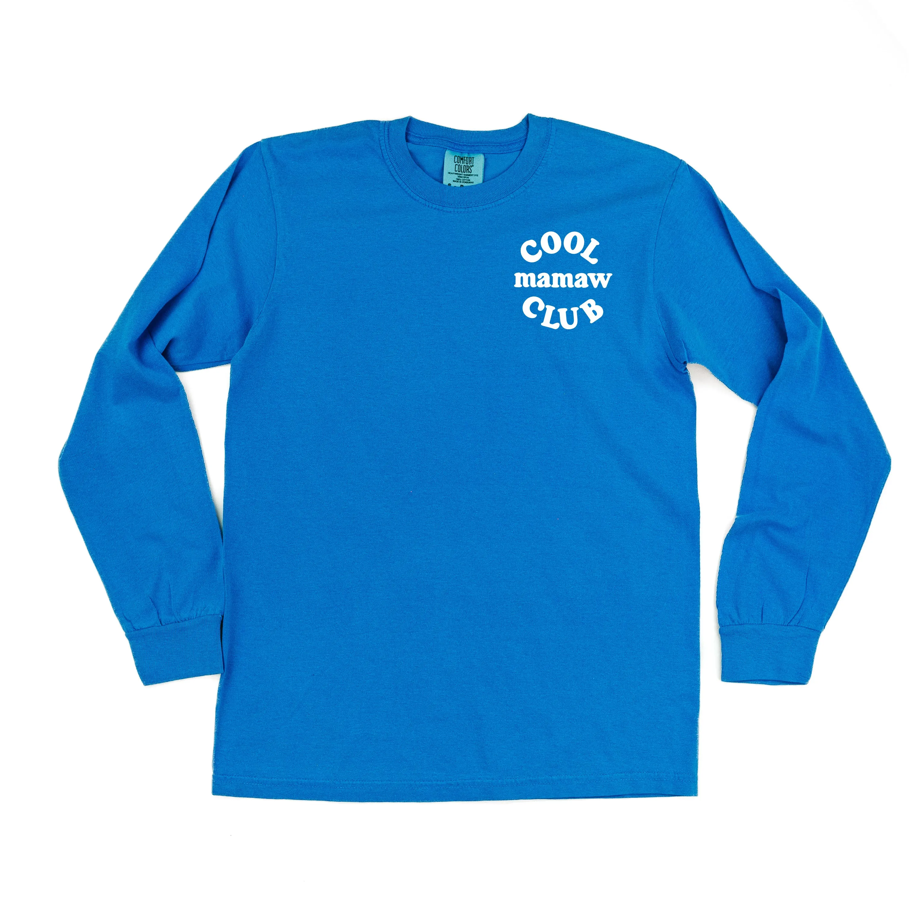 COOL Mamaw CLUB - Pocket Design - LONG SLEEVE COMFORT COLORS TEE