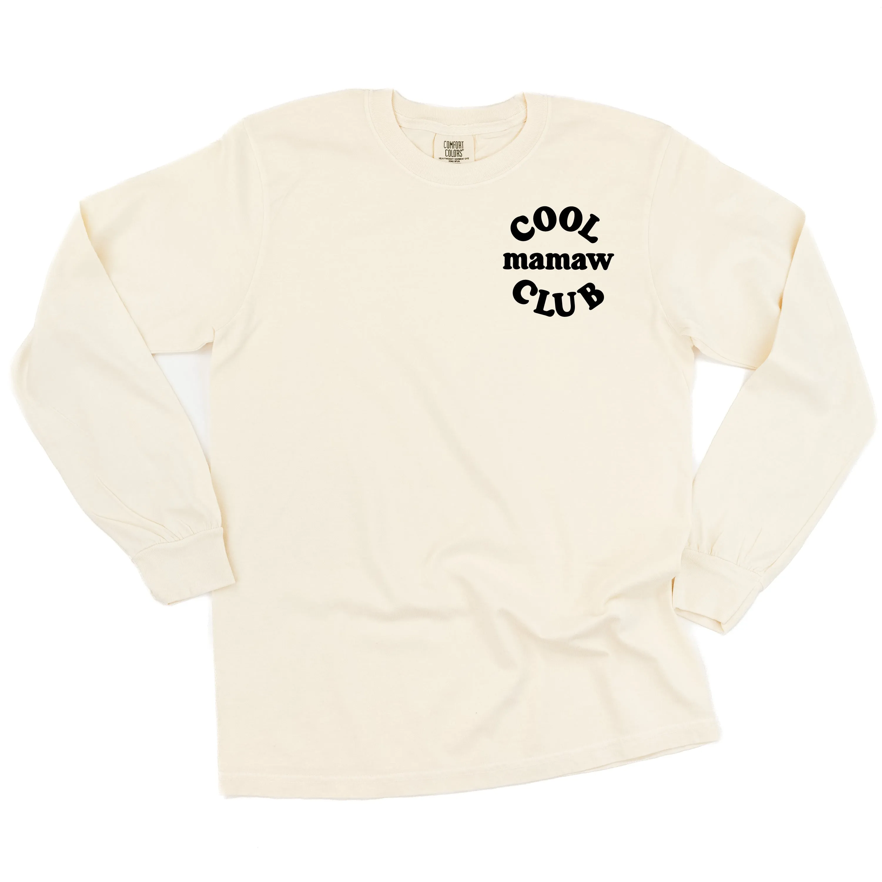 COOL Mamaw CLUB - Pocket Design - LONG SLEEVE COMFORT COLORS TEE