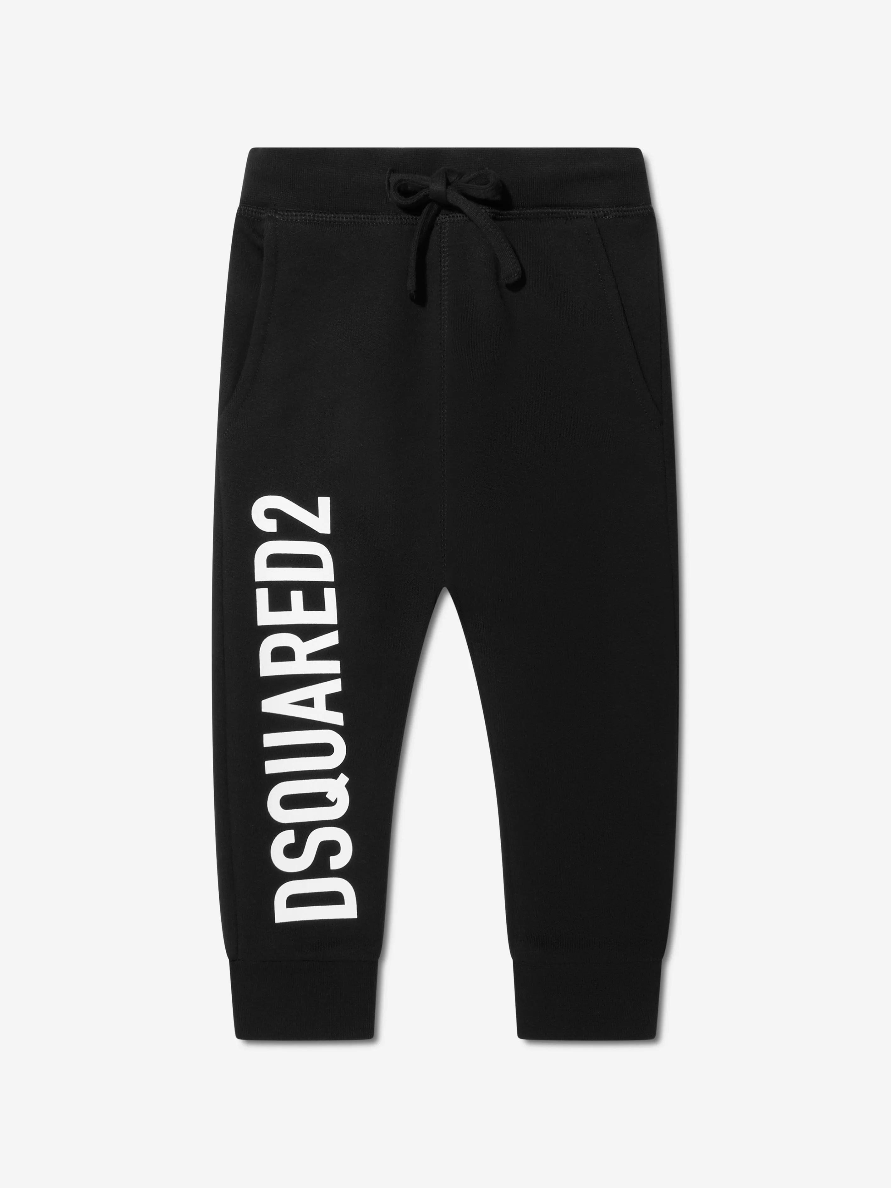 Dsquared2 Kids Logo Pants In Black