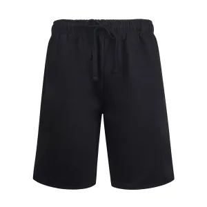 ET|TU MEN'S LIGHTWEIGHT FLEECE SHORTS (FS1020E_BLK)