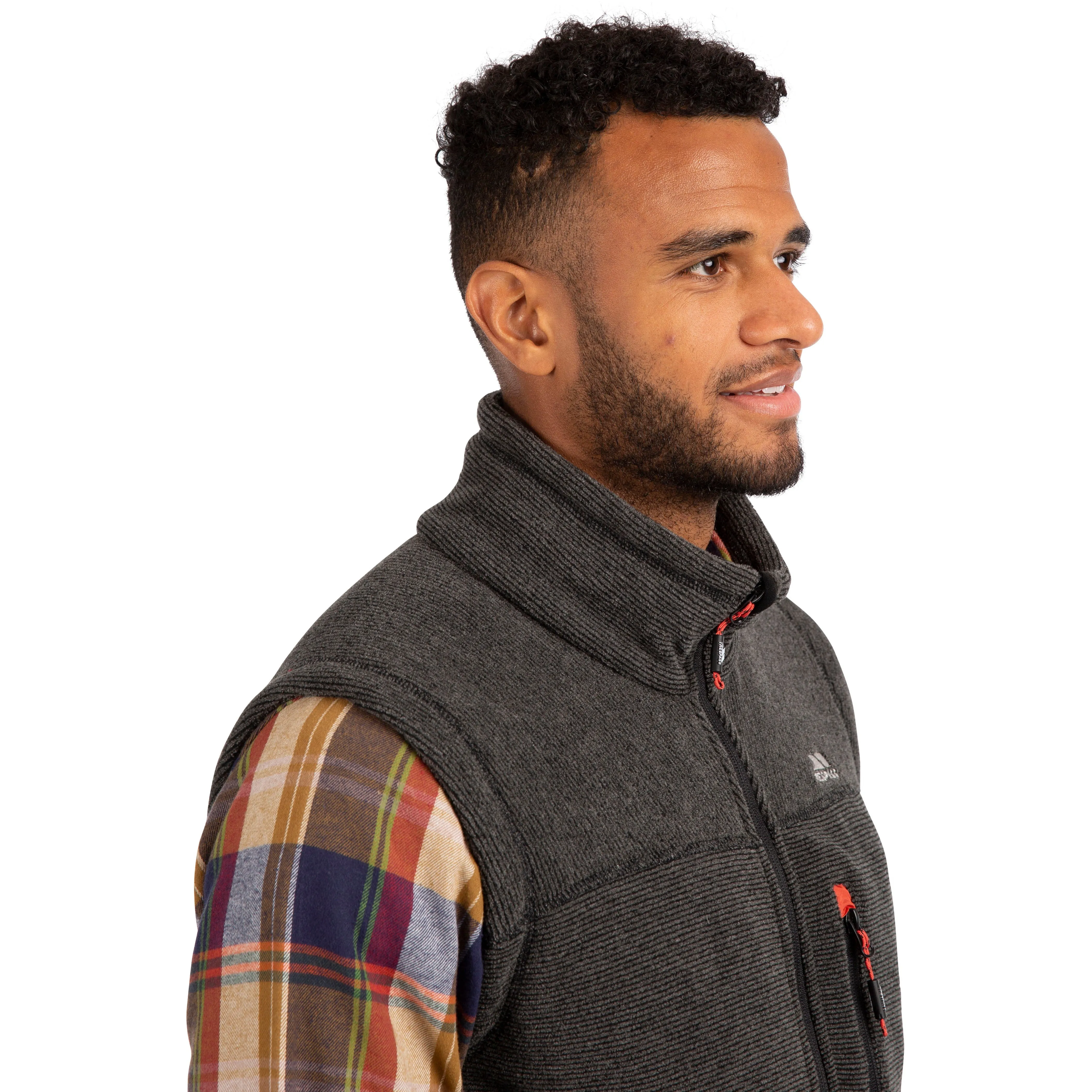 Jynxless Men's Heavy Fleece Gilet / Bodywarmer in Black