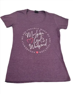 Ladies Weekend Muskoka T-Shirt in Purple