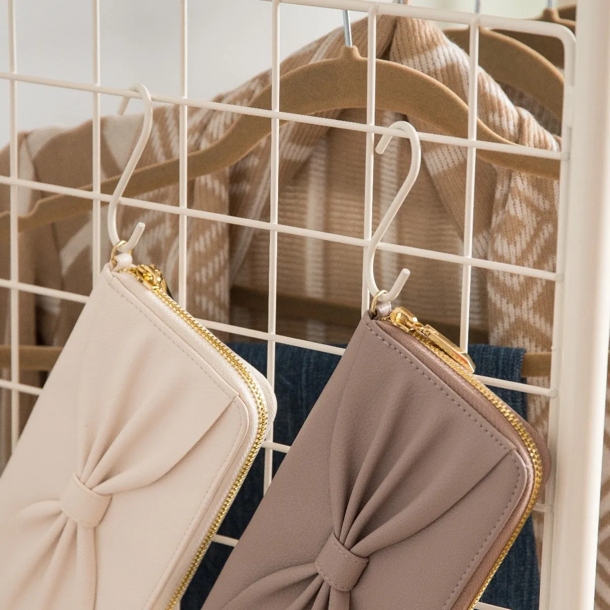 Metal Garment Rack with Side Racks