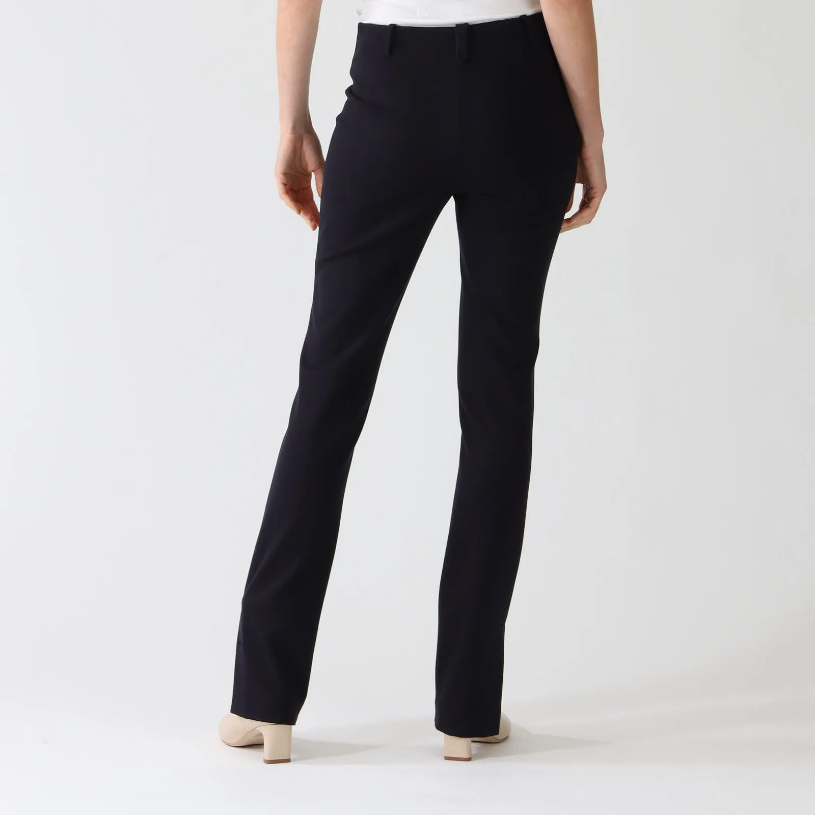 Midnight Blue Sydney Slim Pants With Split Cuffs