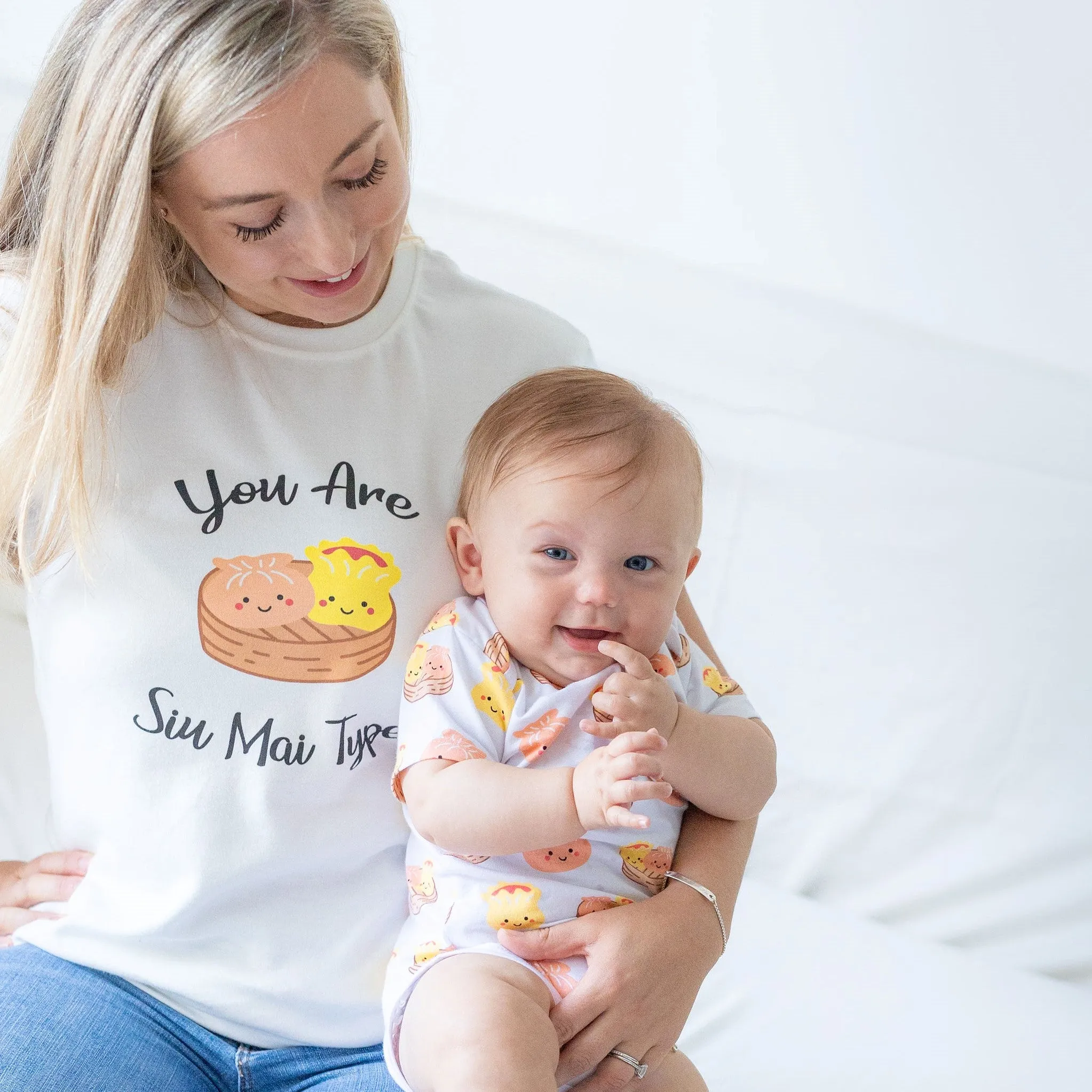 Mommy & Me Set Organic Cotton T-Shirts - Dim Sum