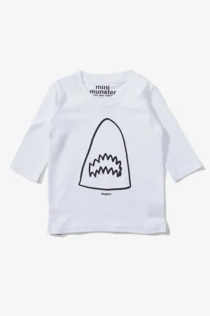 Munster Kids Breach Baby Boys Tee - White (Size 3/6M left)