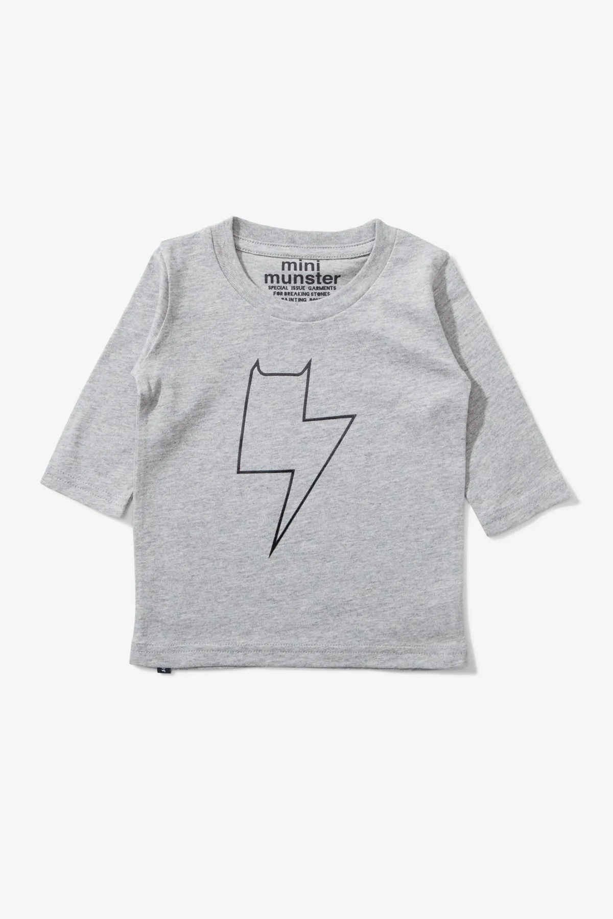 Munster Kids Plugged In Baby Tee - Grey (Size 3/6M left)