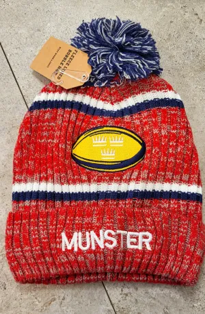 Munster Rugby Fleece Lined Bobble Hat