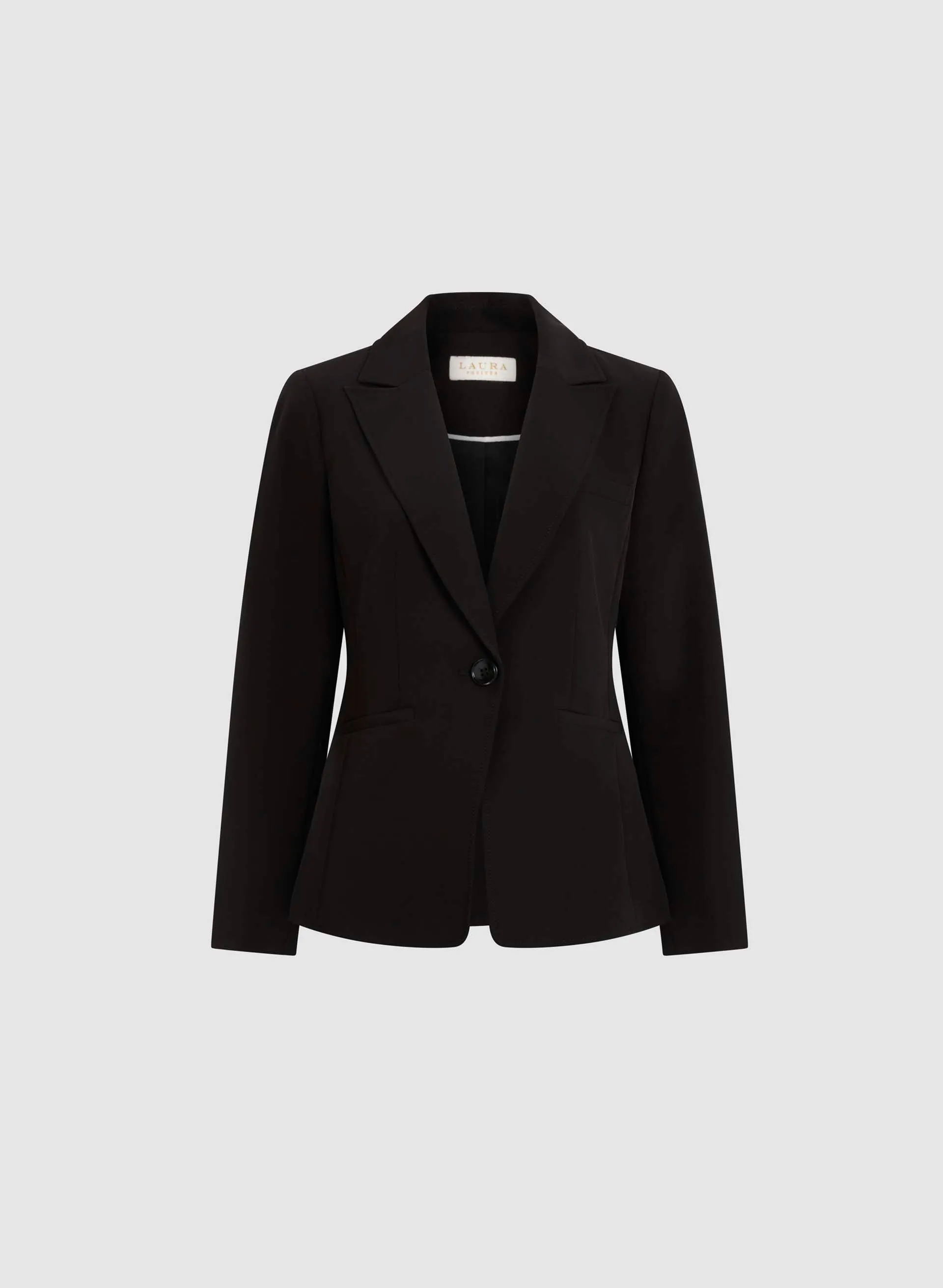 Notched Collar Blazer