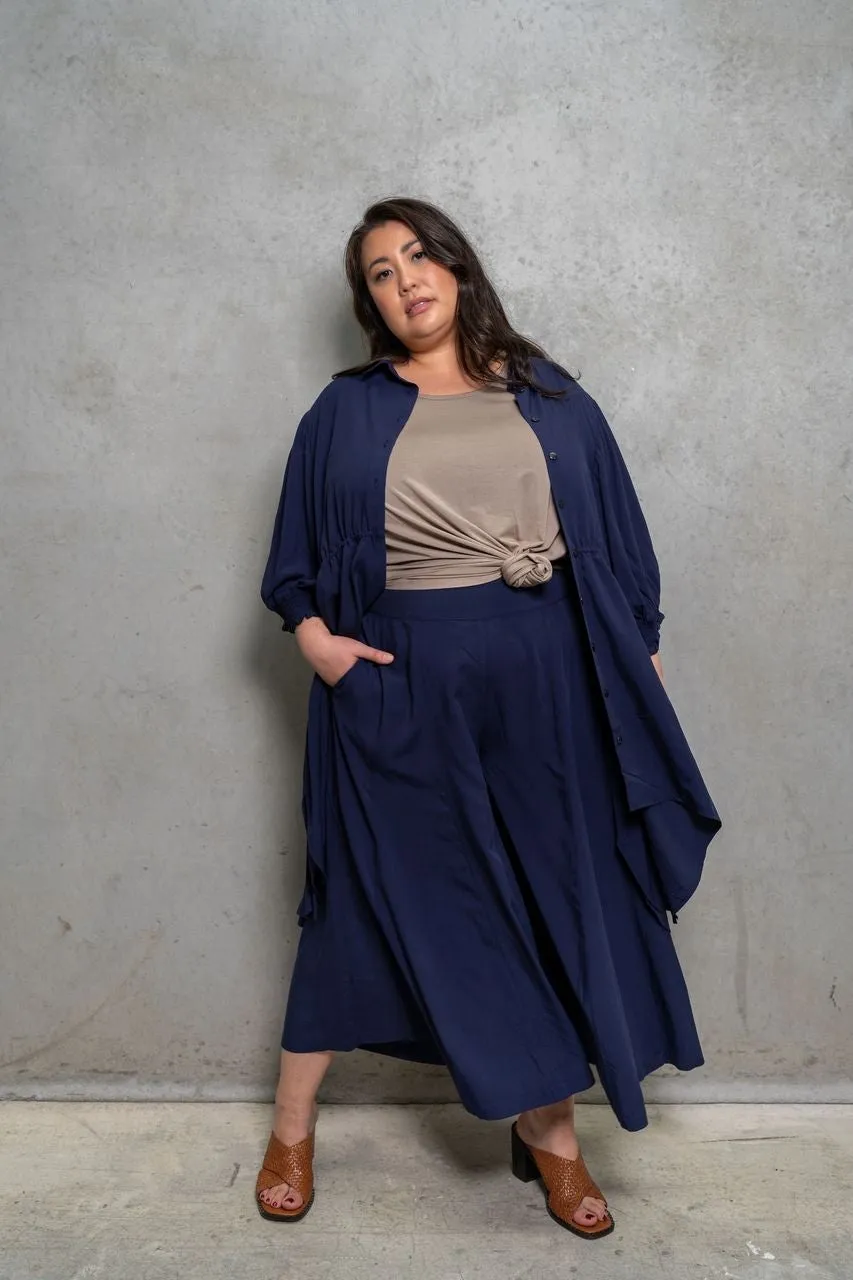 'OBSESSION' Plus Size Culottes - Camel