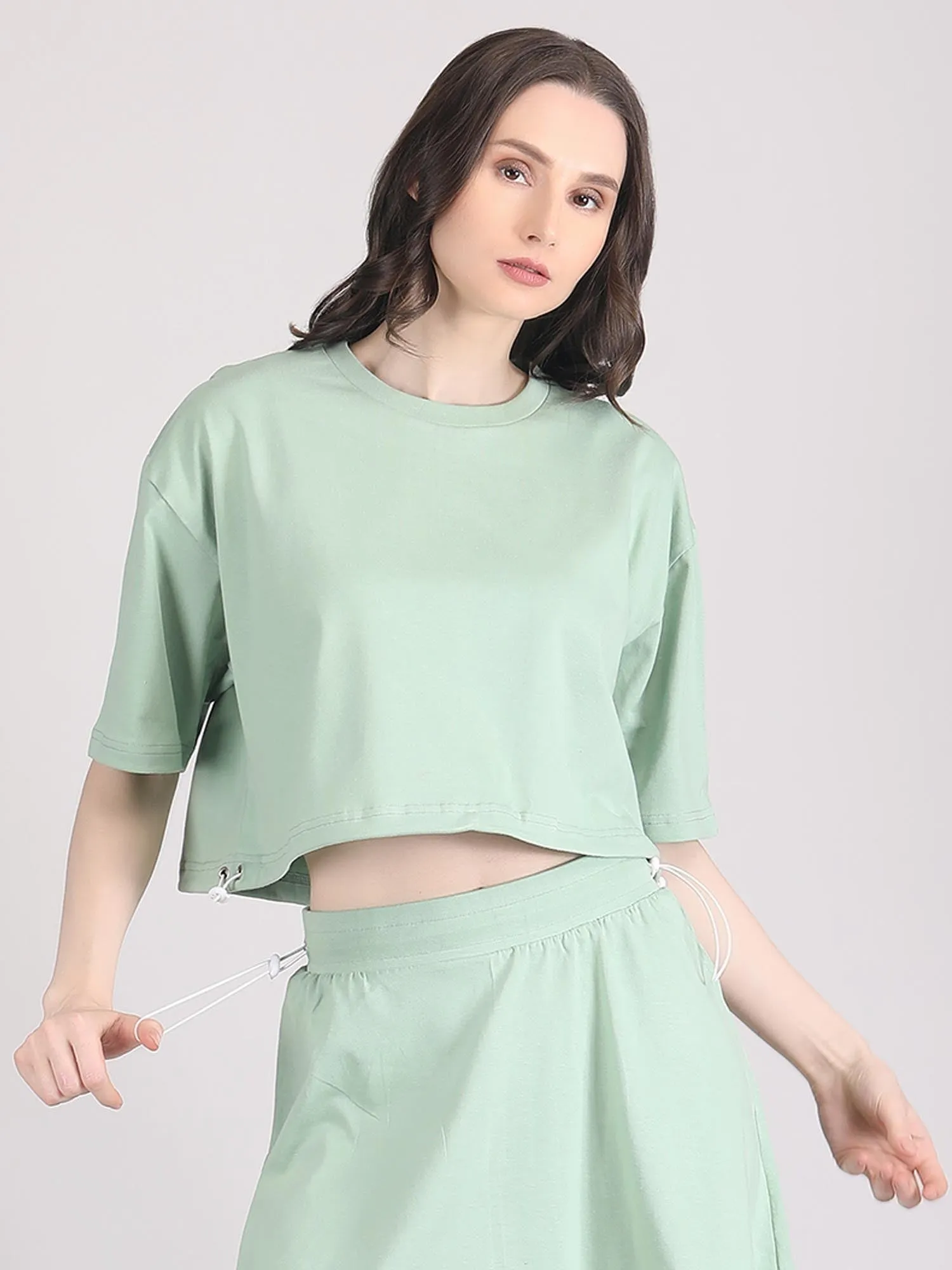 off shoulder crop top - cotton crop top