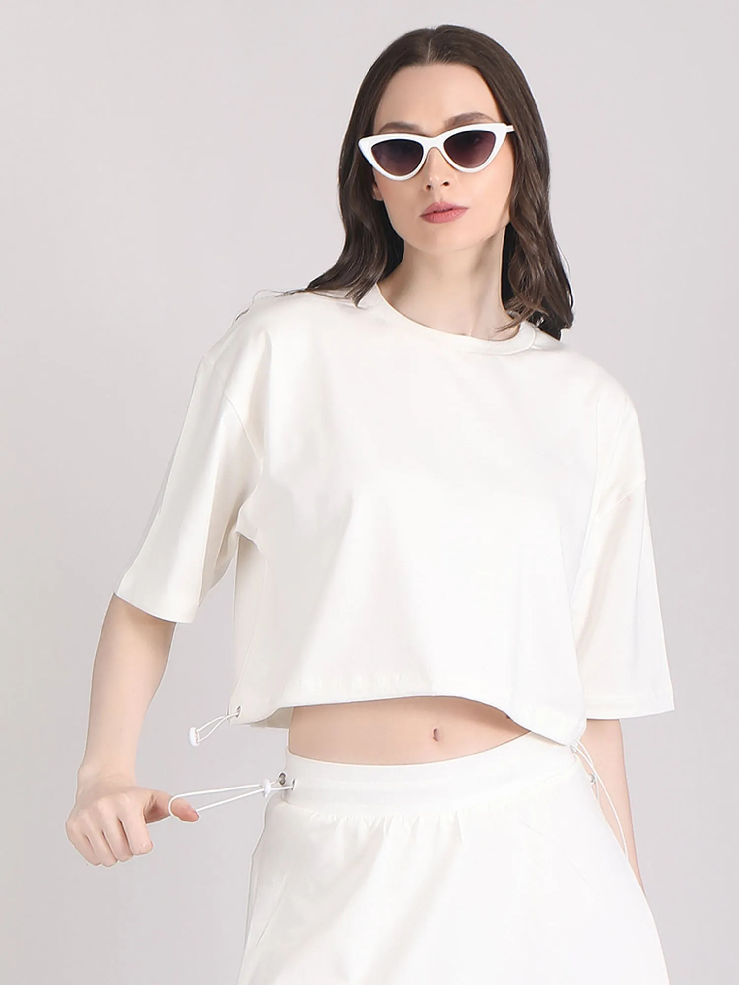 off shoulder crop top - cotton crop top