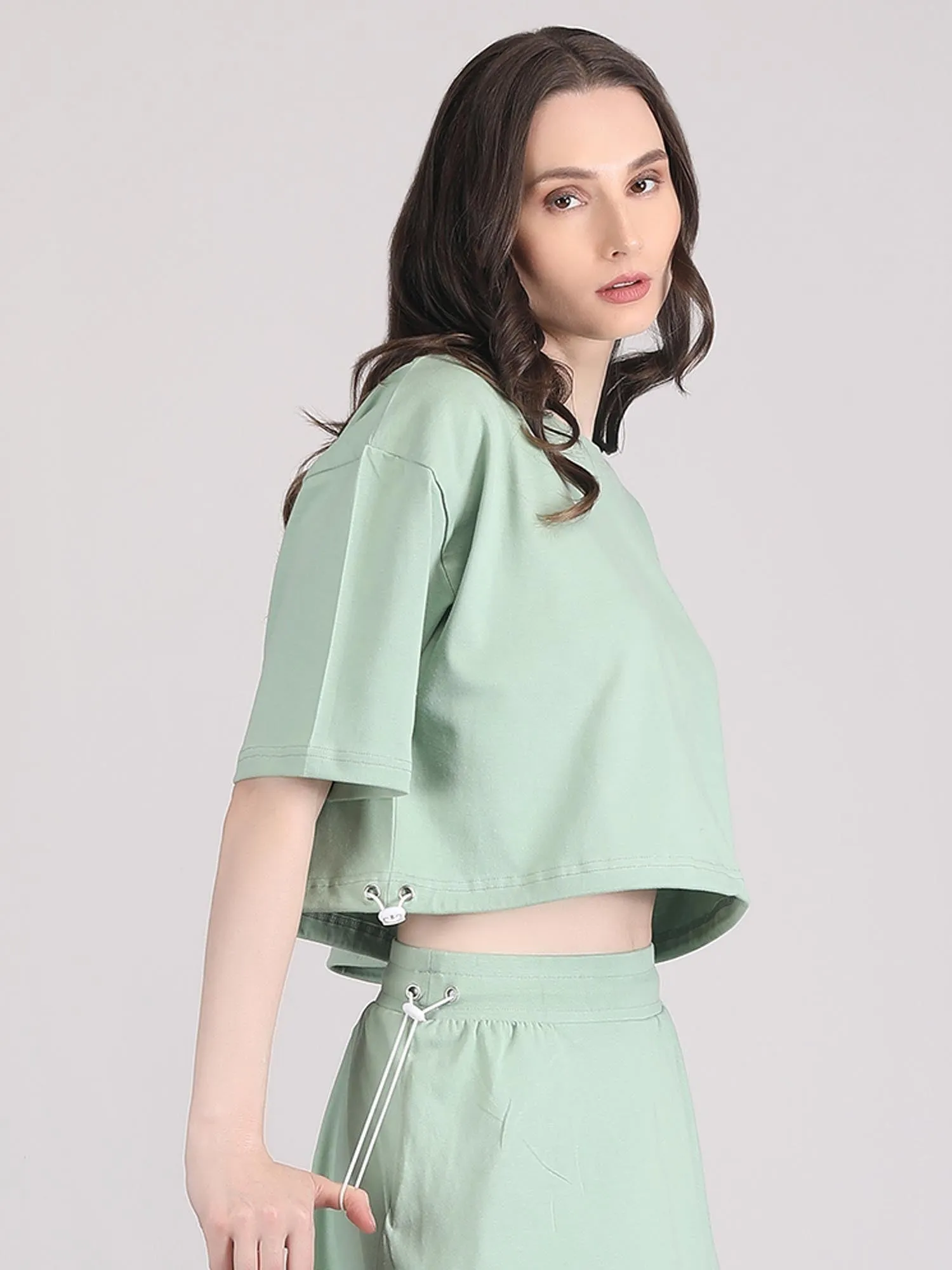 off shoulder crop top - cotton crop top