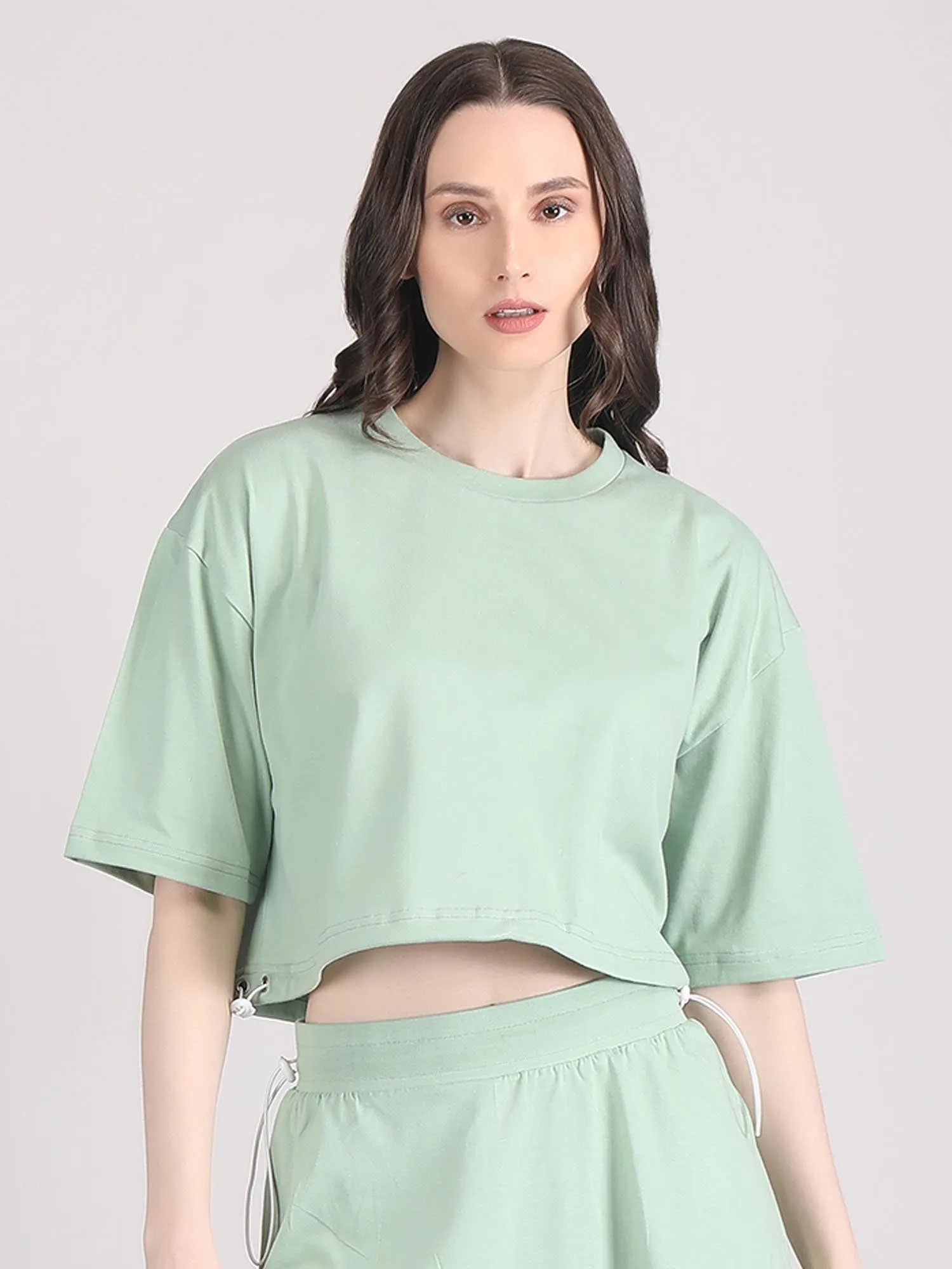 off shoulder crop top - cotton crop top