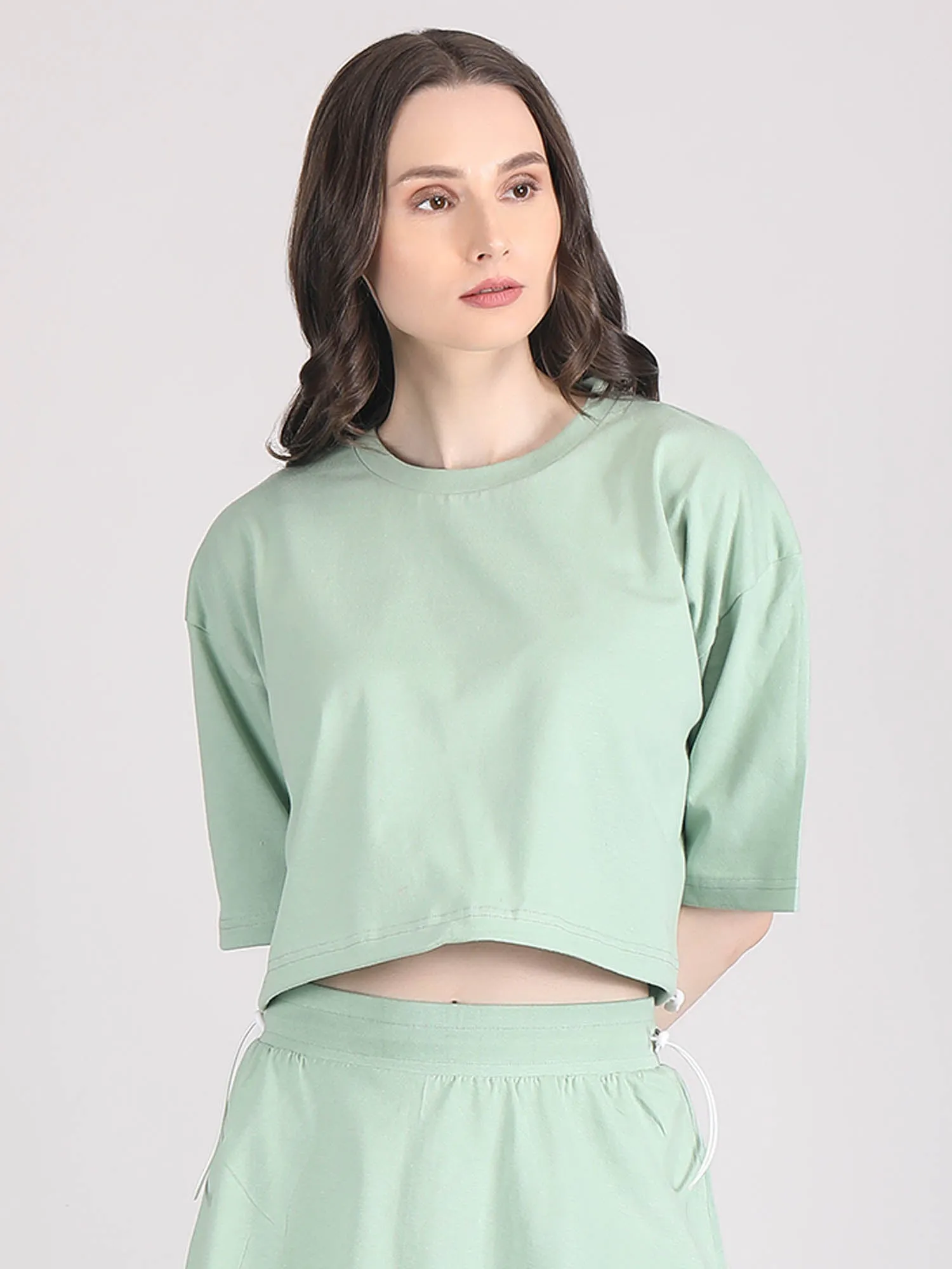 off shoulder crop top - cotton crop top