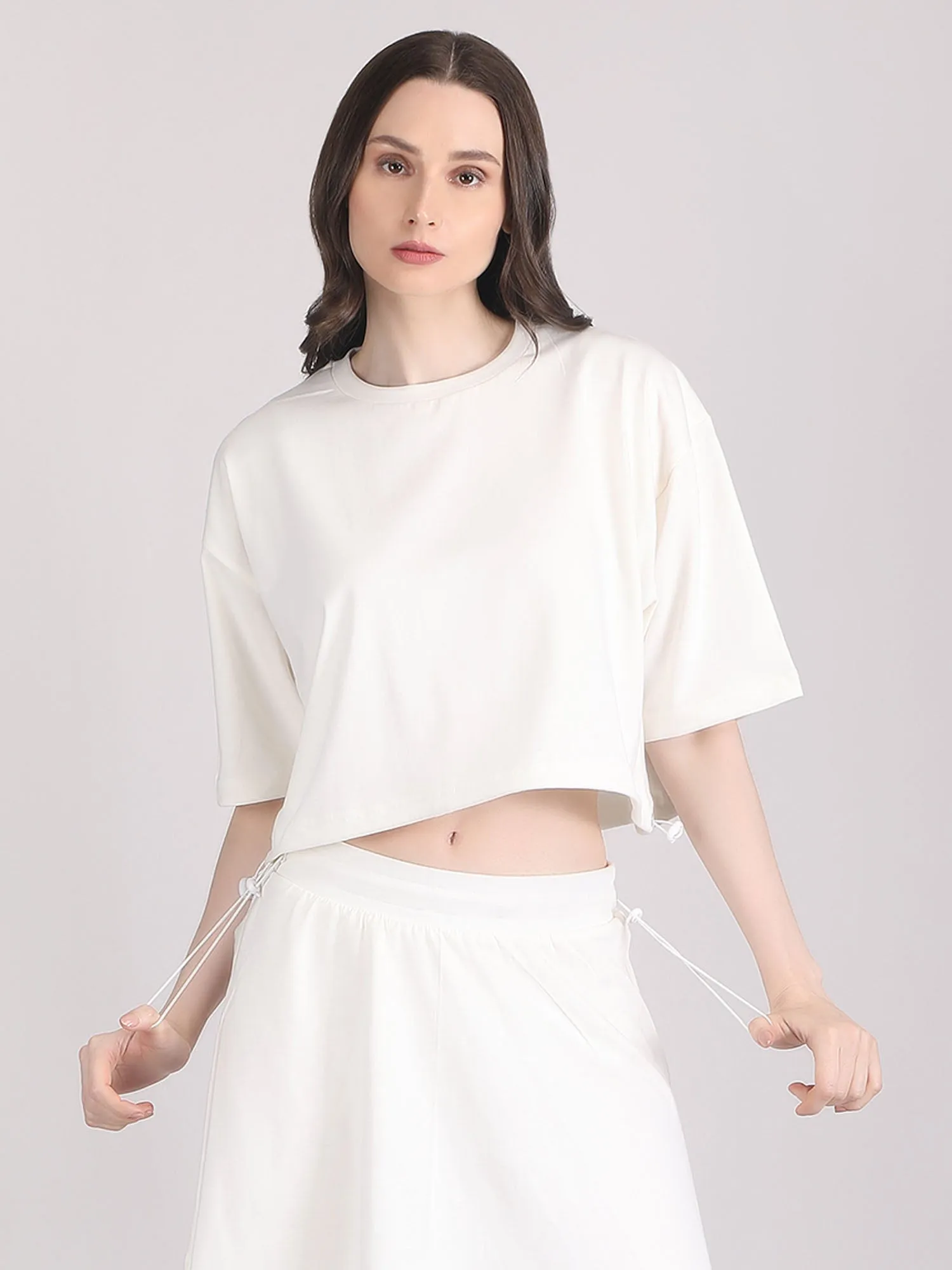 off shoulder crop top - cotton crop top