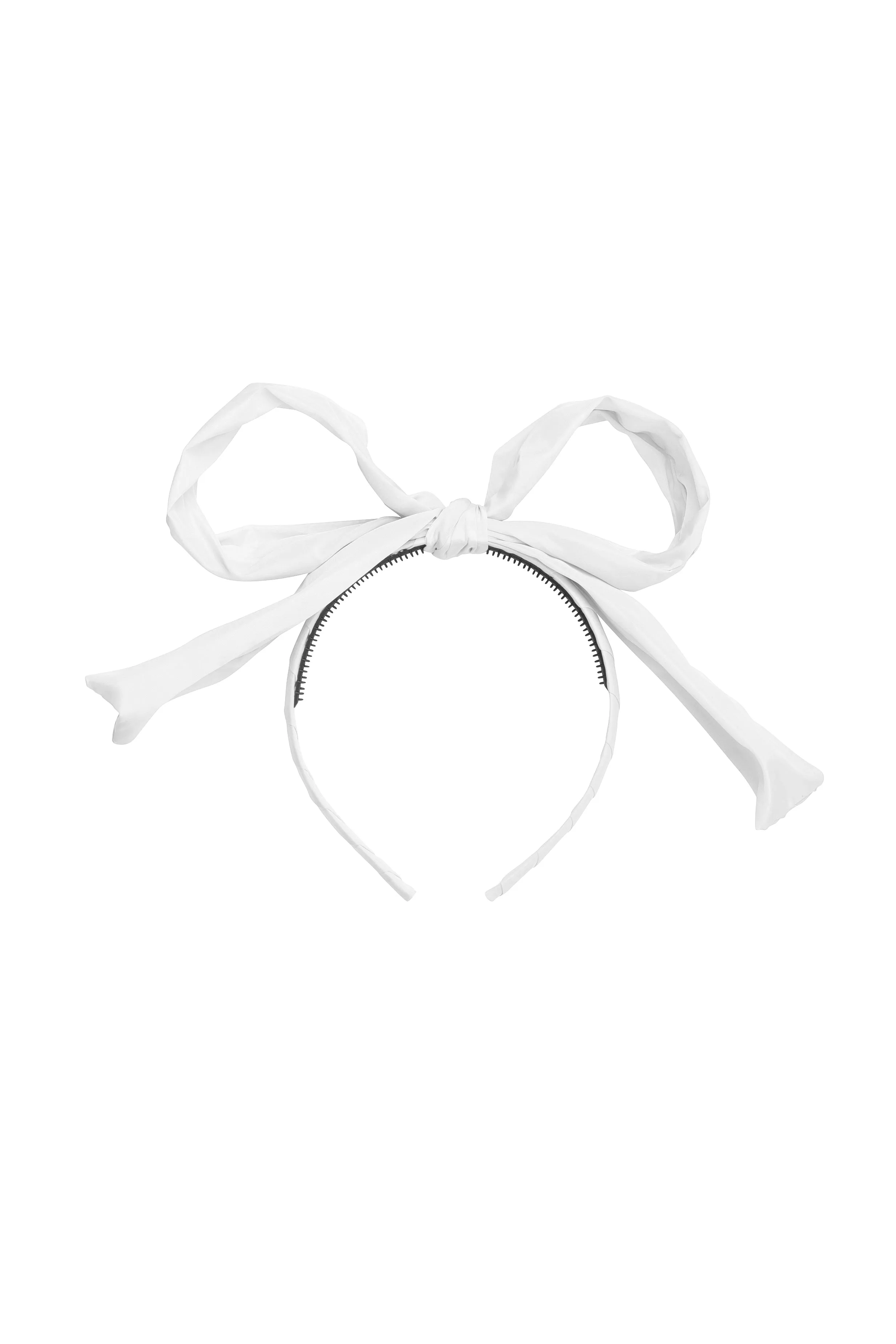 Party Bow Taffeta - White