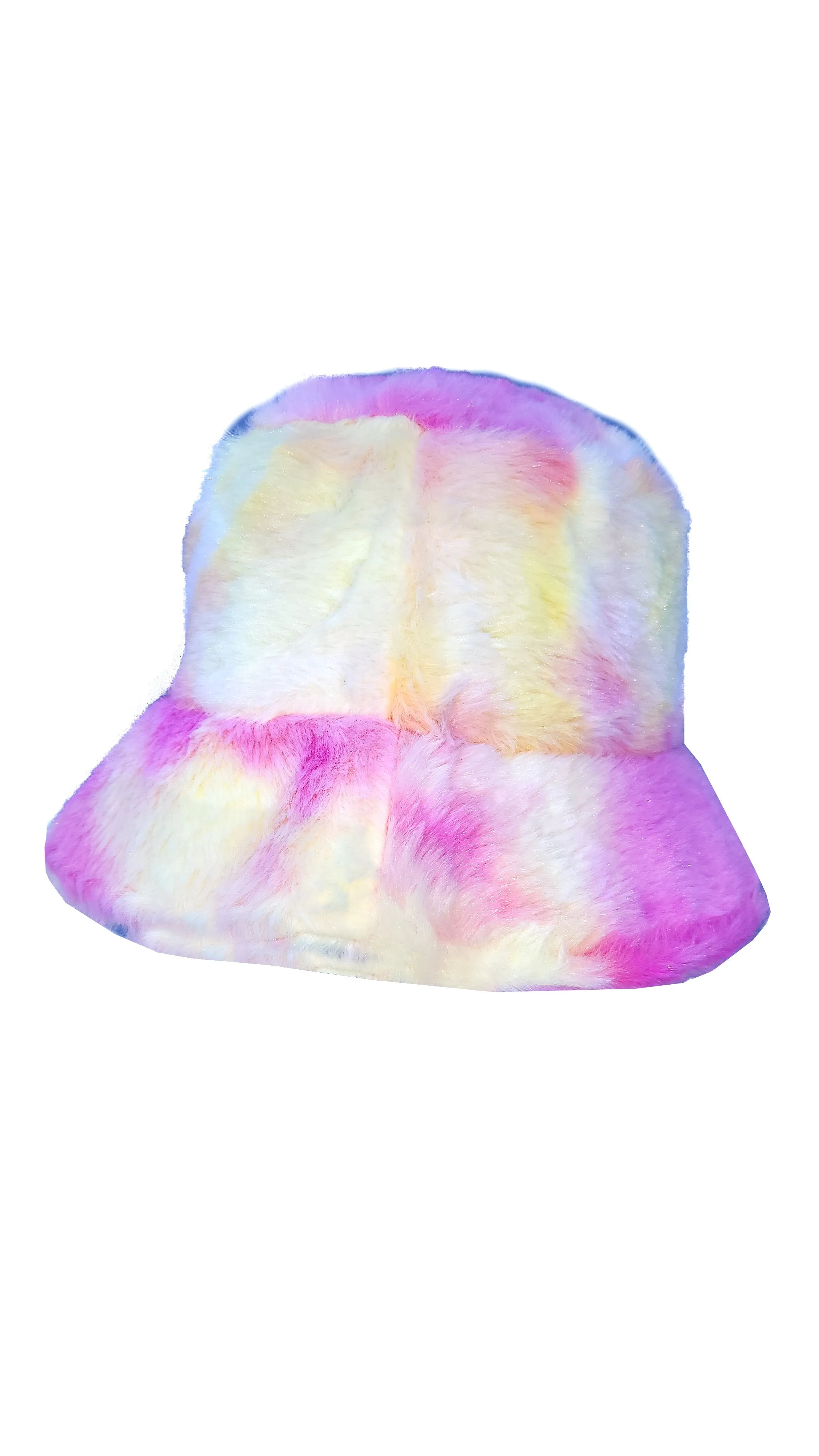 Pastel Print Patterned Fluffy Fleece Lined Bucket Hat For Winter (ADULT & CHILD SIZES)