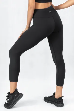 Prestige Black High Waisted 7/8 Leggings