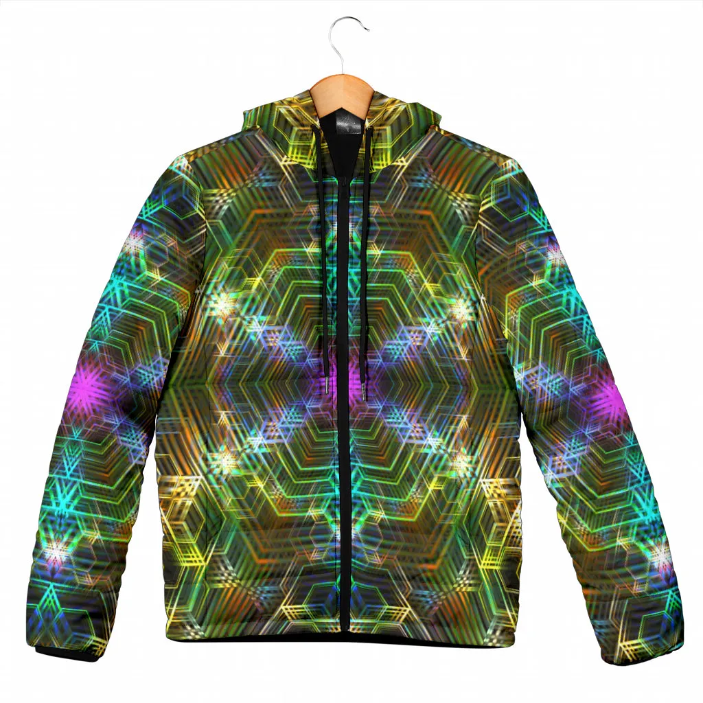 PSYCHEDELIA GOLDEN 4RT DIMENSION | WOMENS WINTER HOODIE JACKET | YANTRART