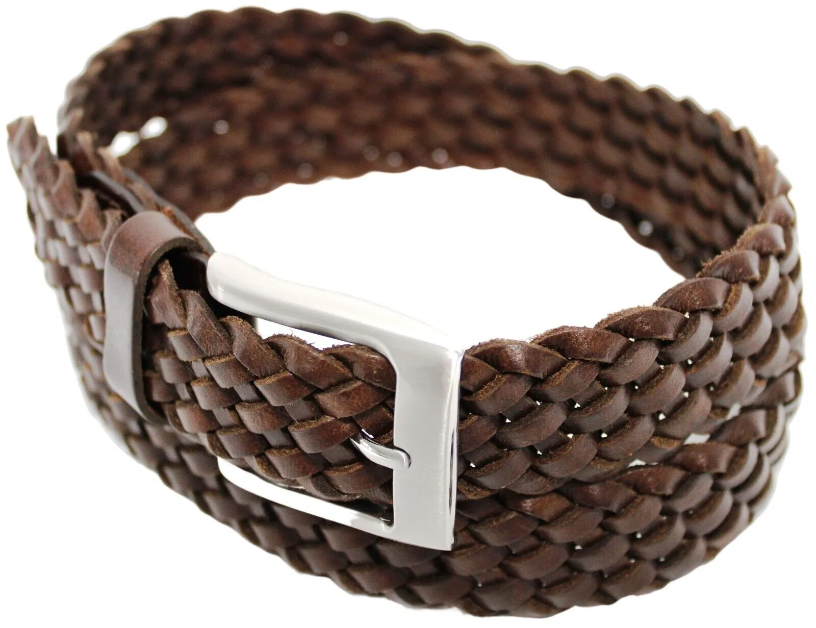 Quality Full Grain Genuine Leather Braided Belt. Style No: 41027 Hide & Chic