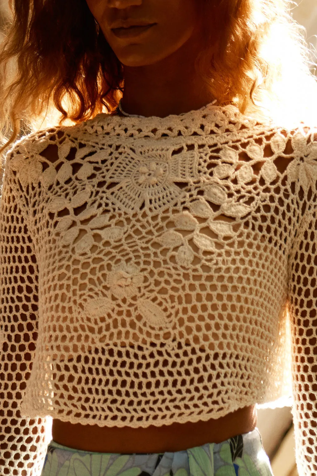 Rainy Day Woman Hand Crochet Blouse