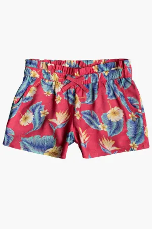 Roxy Rainbow Shower Girls Shorts - Barberry