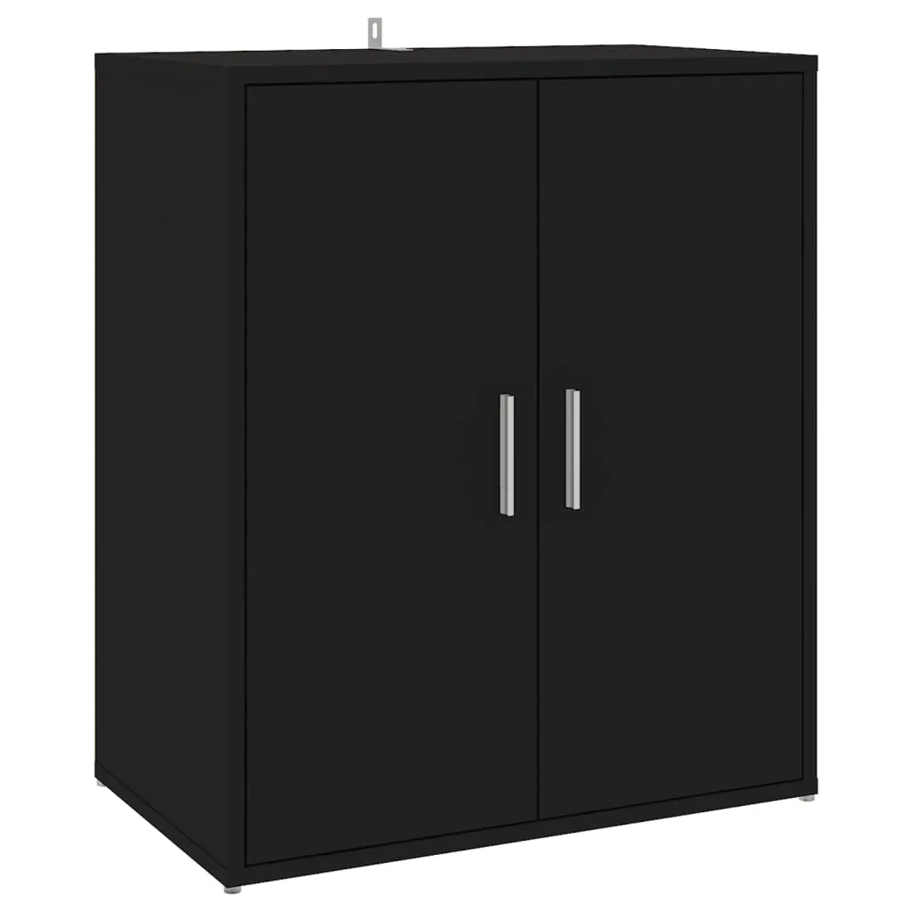 Shoe Cabinet Black 60x35x70 cm Chipboard