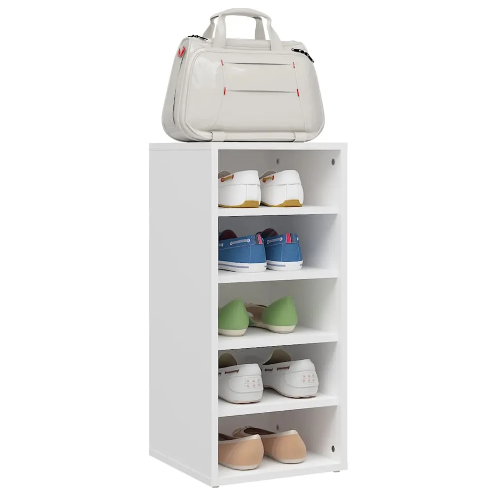 Shoe Cabinet White 31.5x35x70 cm Engineered Wood