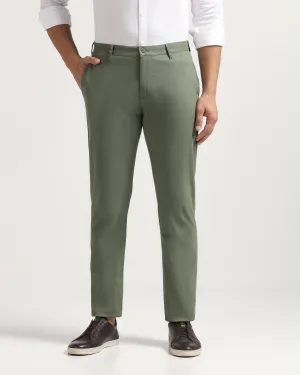 Slim Comfort B-95 Casual Olive Solid Khakis - Kris