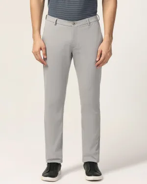 Slim Fit B-91 Casual Grey Solid Khakis - Vring