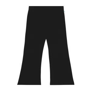 Solid Ribbed Black- Bell Bottoms- Posh Peanut