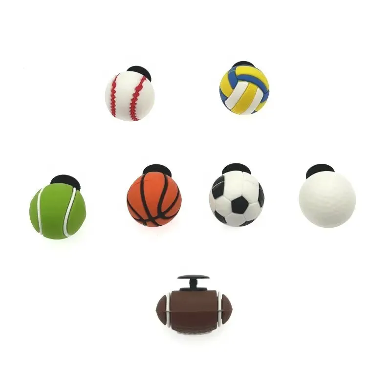 Sports 3D Shoe Charms 7pcs Shoe Charms Decoration/Croc Charms