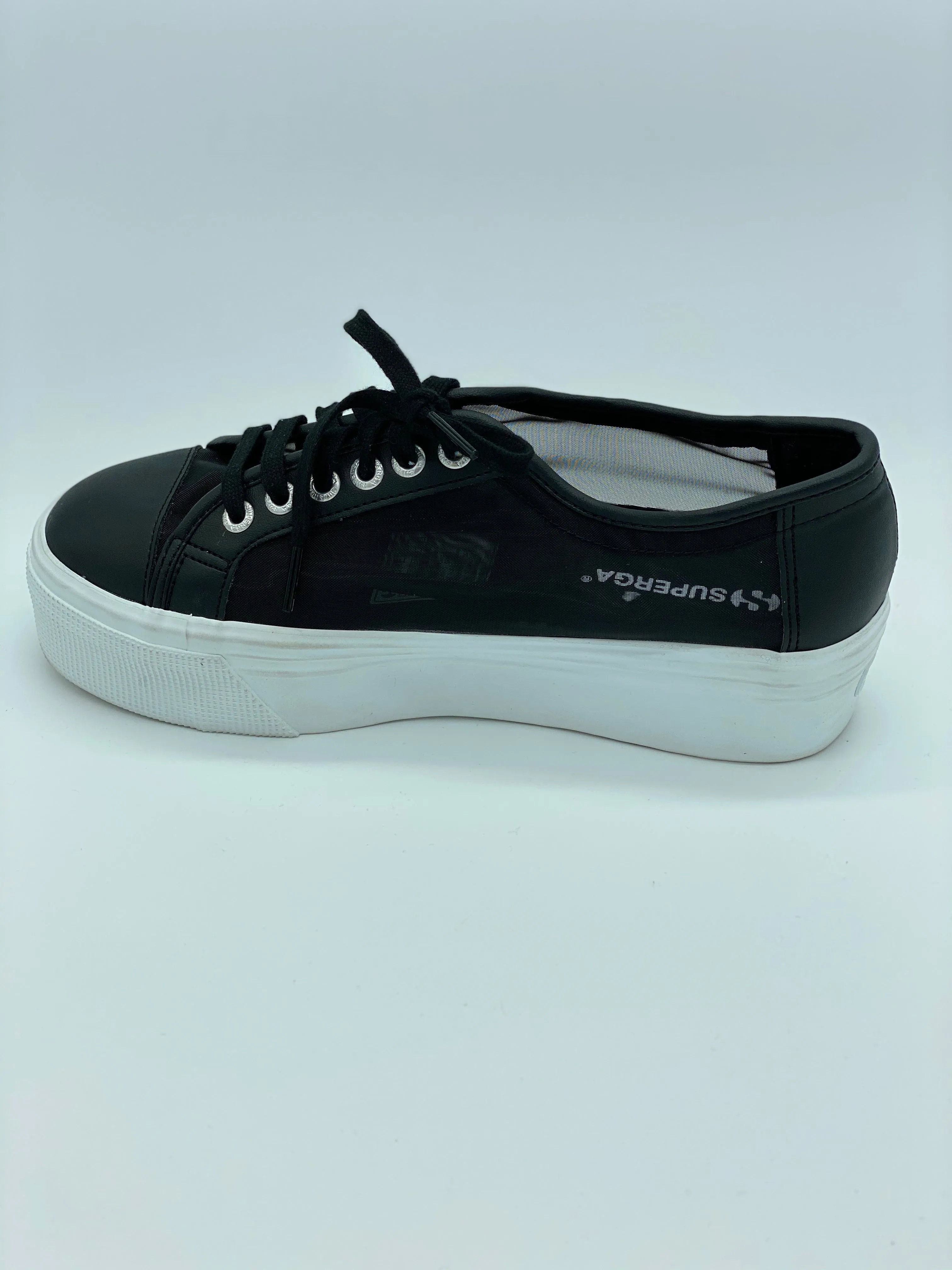 SUPERGA - BLACK MESH NET SNEAKERS **FREE SHIPPING**