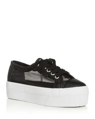 SUPERGA - BLACK MESH NET SNEAKERS **FREE SHIPPING**