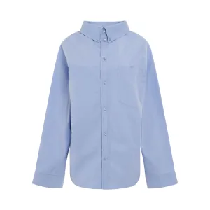 Swing Collar Shirt in Light Lavender