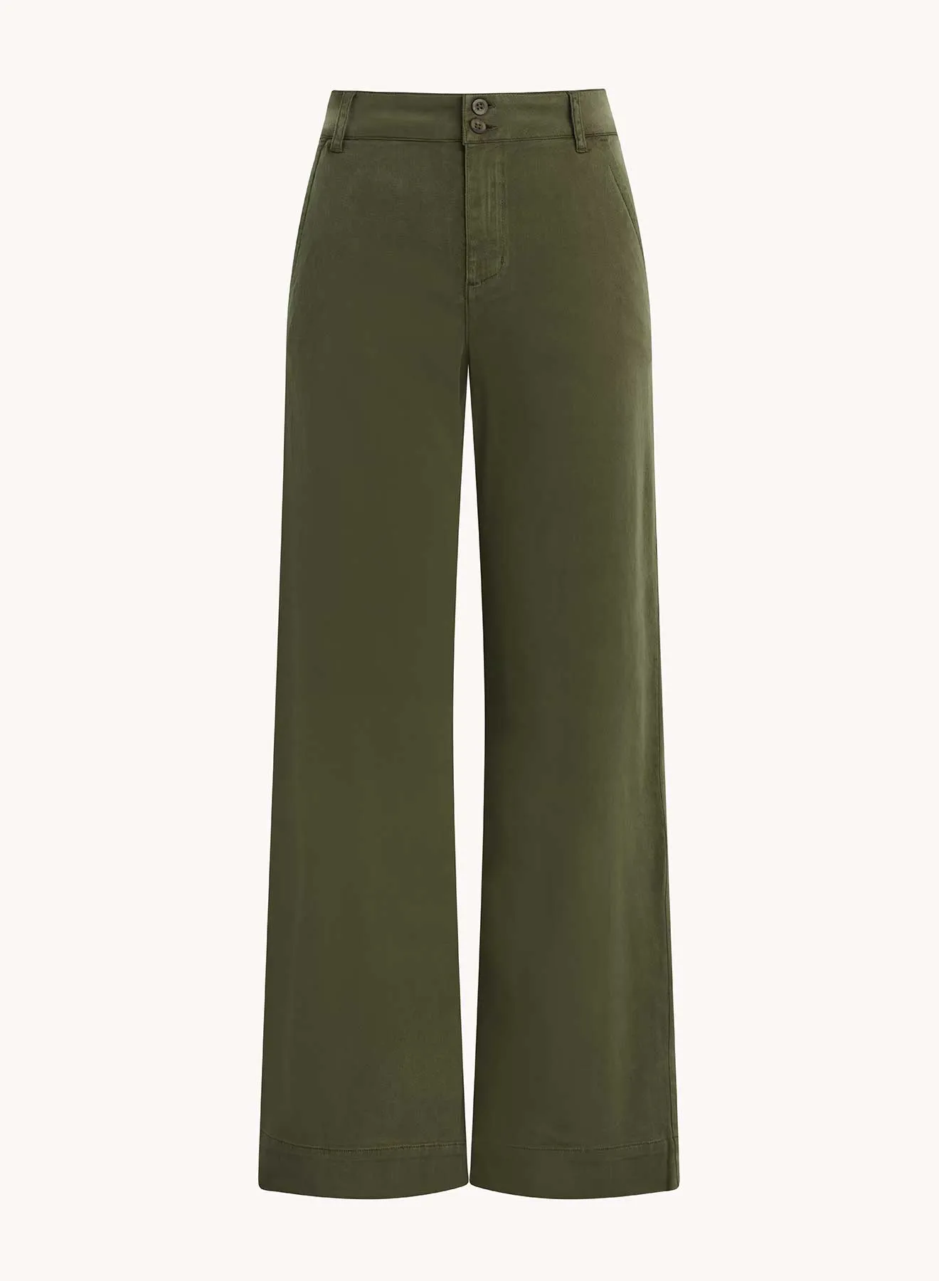 Sydney Wide Leg Pant - Italian Herb