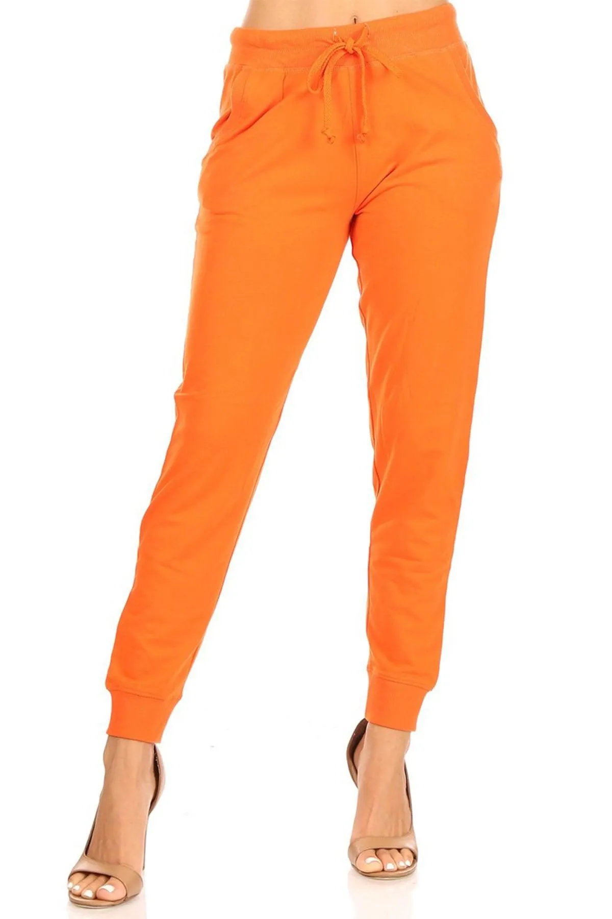 Women's Casual Drawstring Solid Jogger Pants