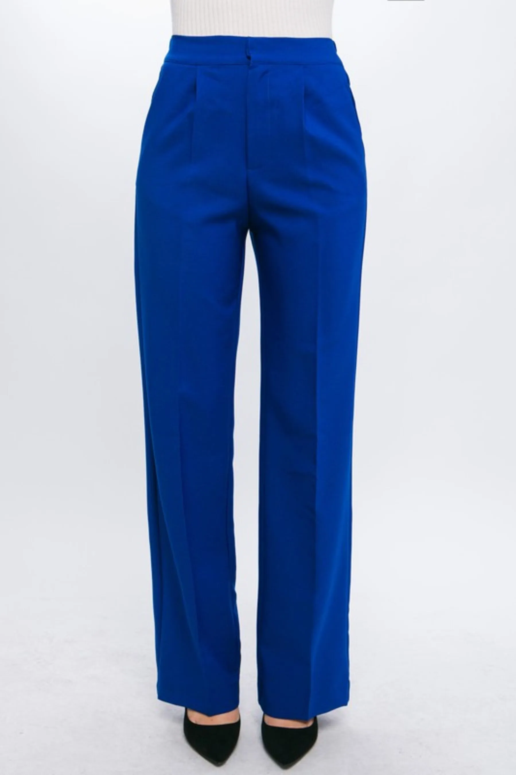 Women's Regular Fit Long Dress Pants With Pockets