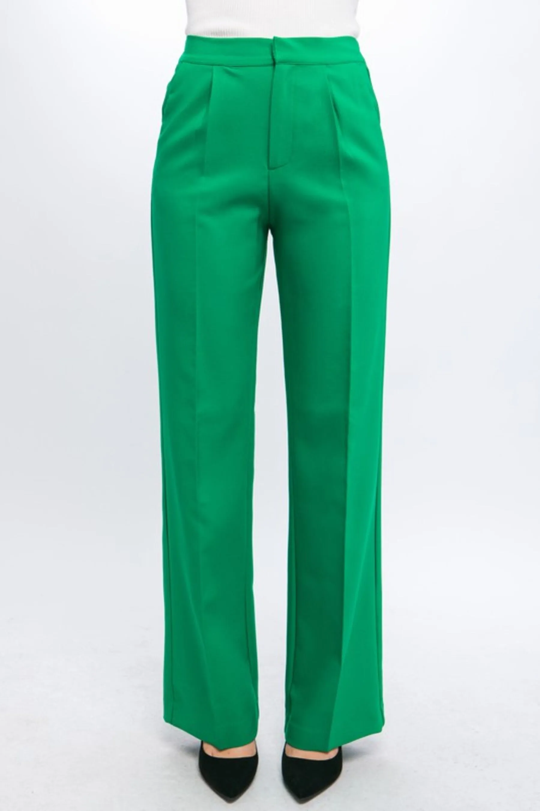 Women's Regular Fit Long Dress Pants With Pockets