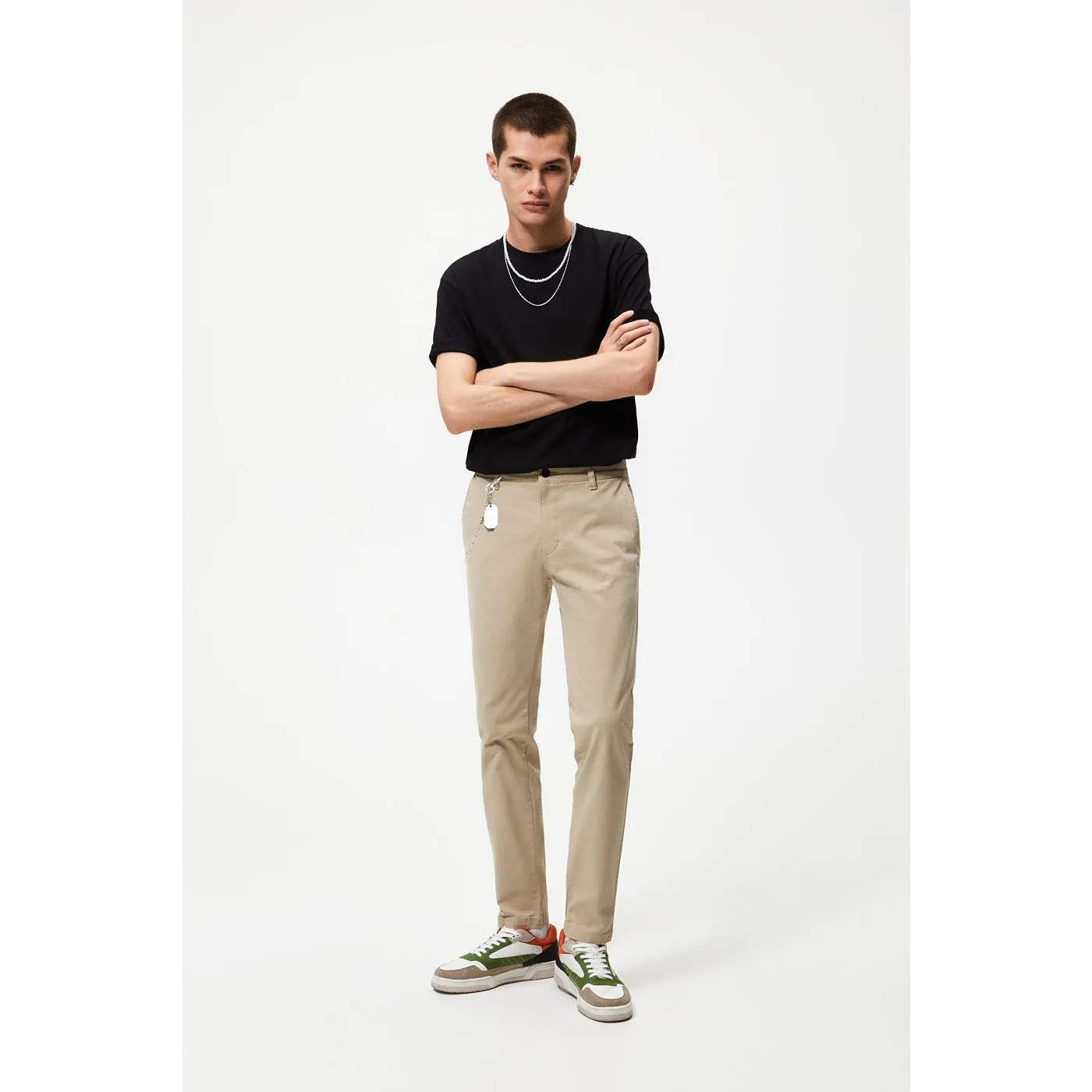 Zara Beige Skinny Chinos